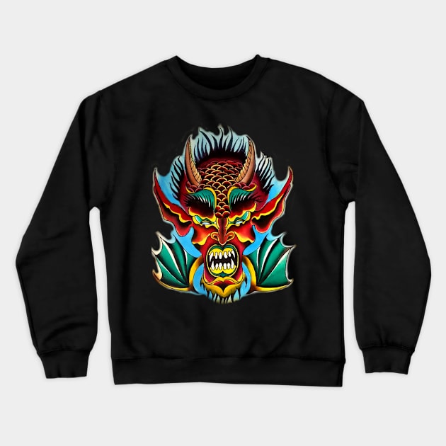 Devil Crewneck Sweatshirt by EotresVlecFineArts